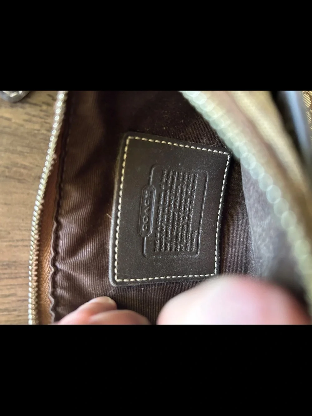 Coach Signature Jacquard Crossbody - Brown/Tan